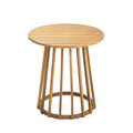 Outdoor Round Top Table - Light Brown