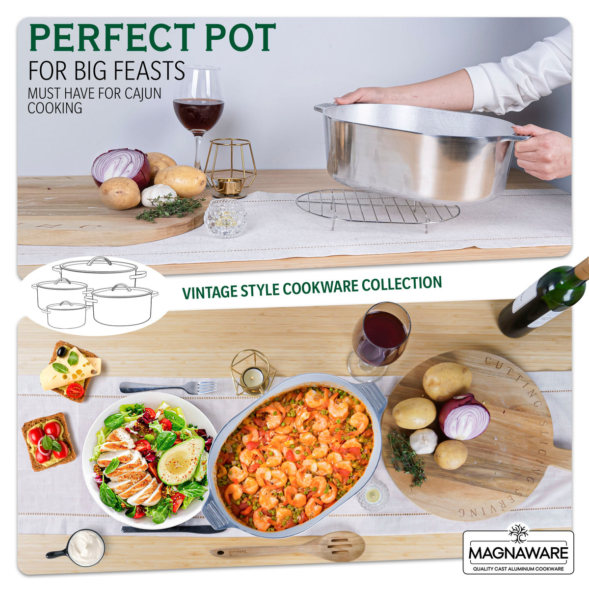 Oval Dutch Oven with Lid - 8 Quart (13 Inch)