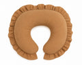 Brown Solid Ruffle Nursing Pillow Cover
