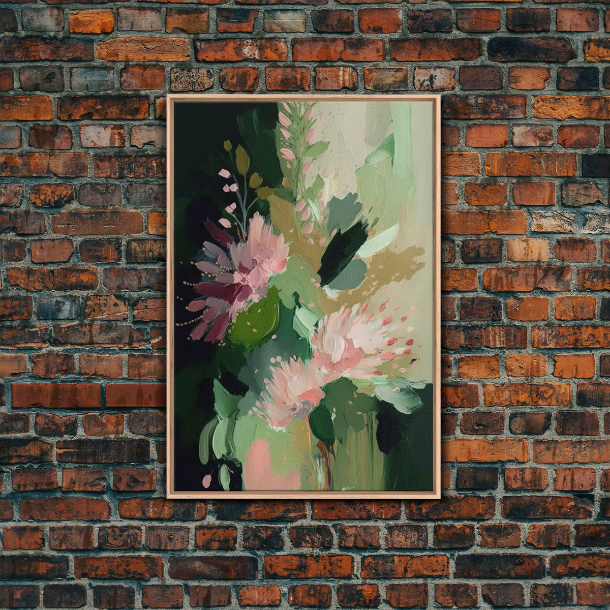 Abstract Flowers Canvas Print