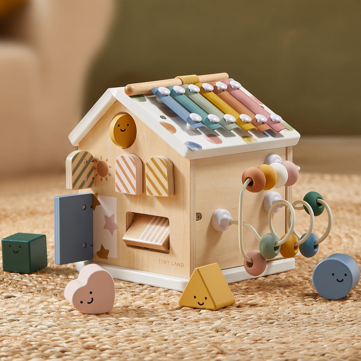 Tiny Land® Cottage Activity Cube - Morandi