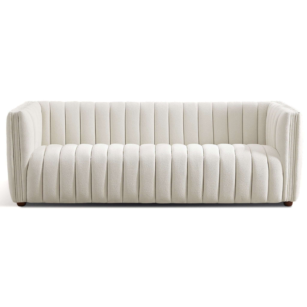 Mid-Century Modern Boucle Couch