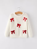 Mommy & Me Bow Pullover Sweater