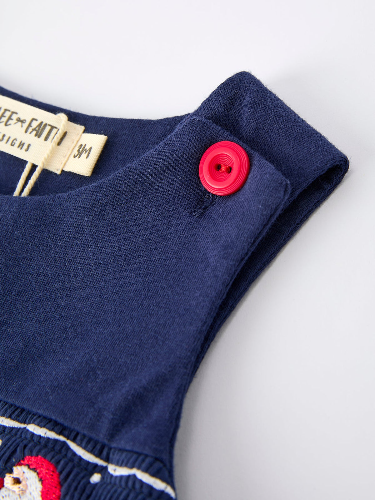 Christmas Boys Romper: Navy with Santa Sleigh