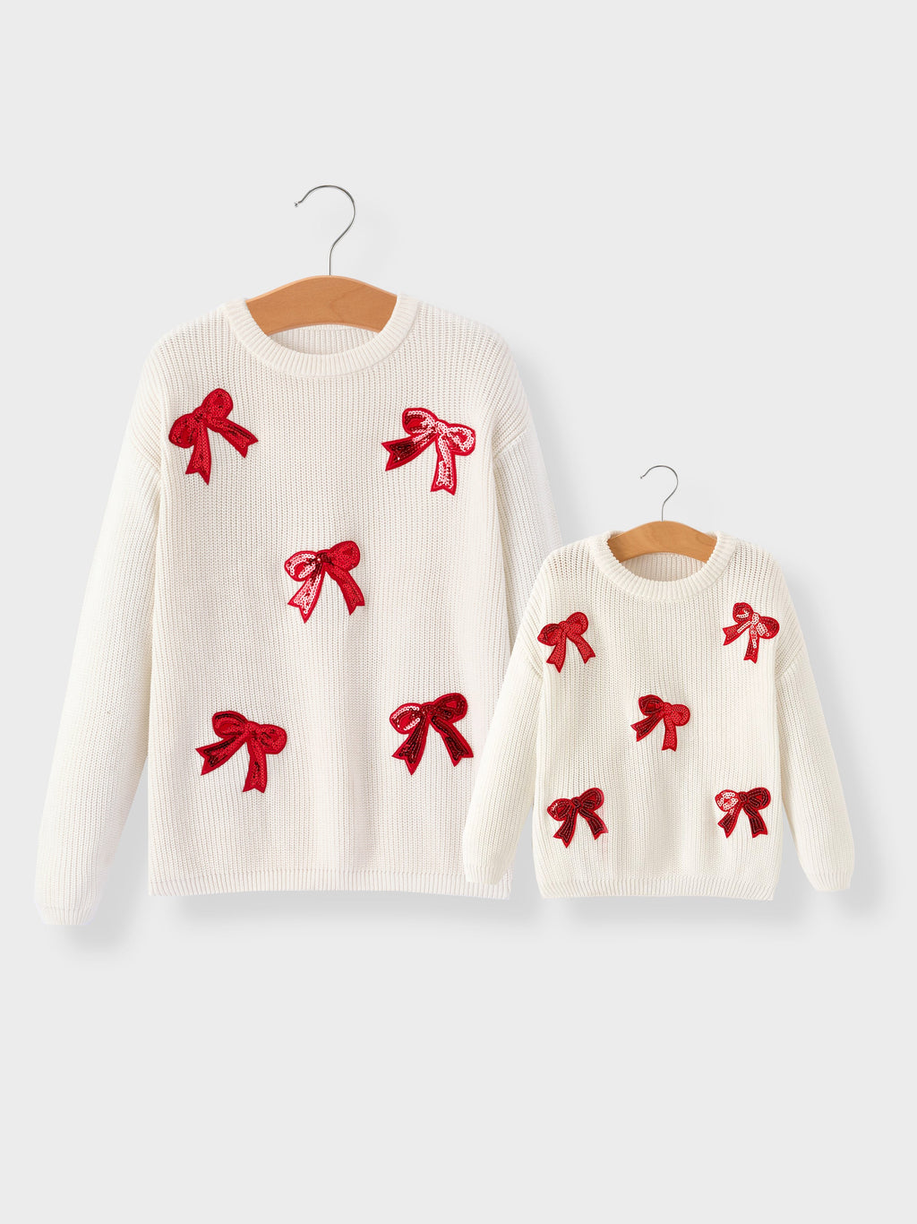 Mommy & Me Bow Pullover Sweater