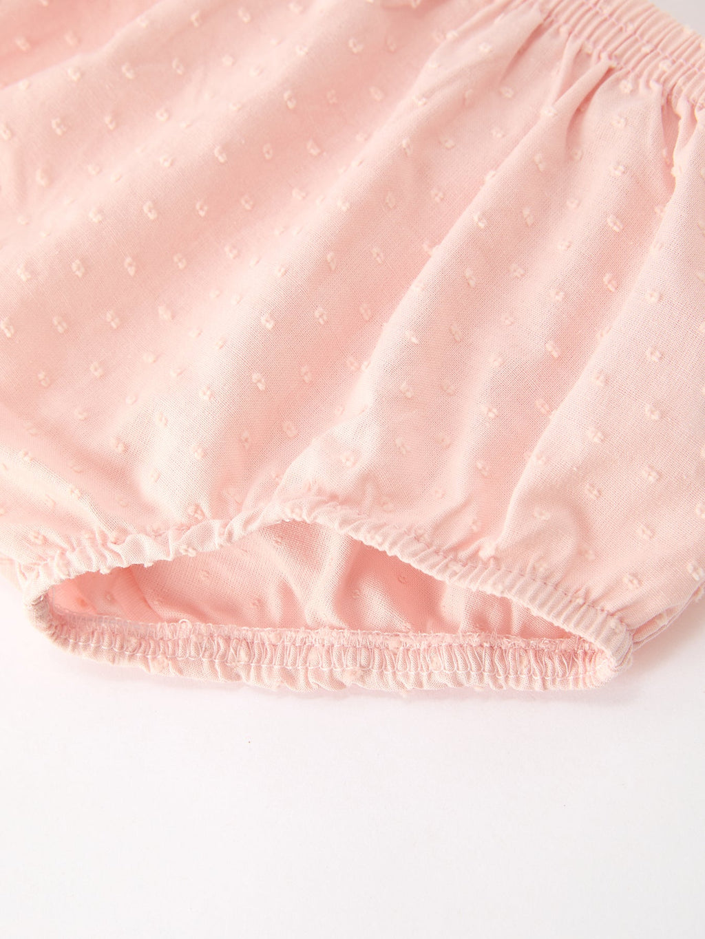 Peach Floral Embroidered Bloomer Set