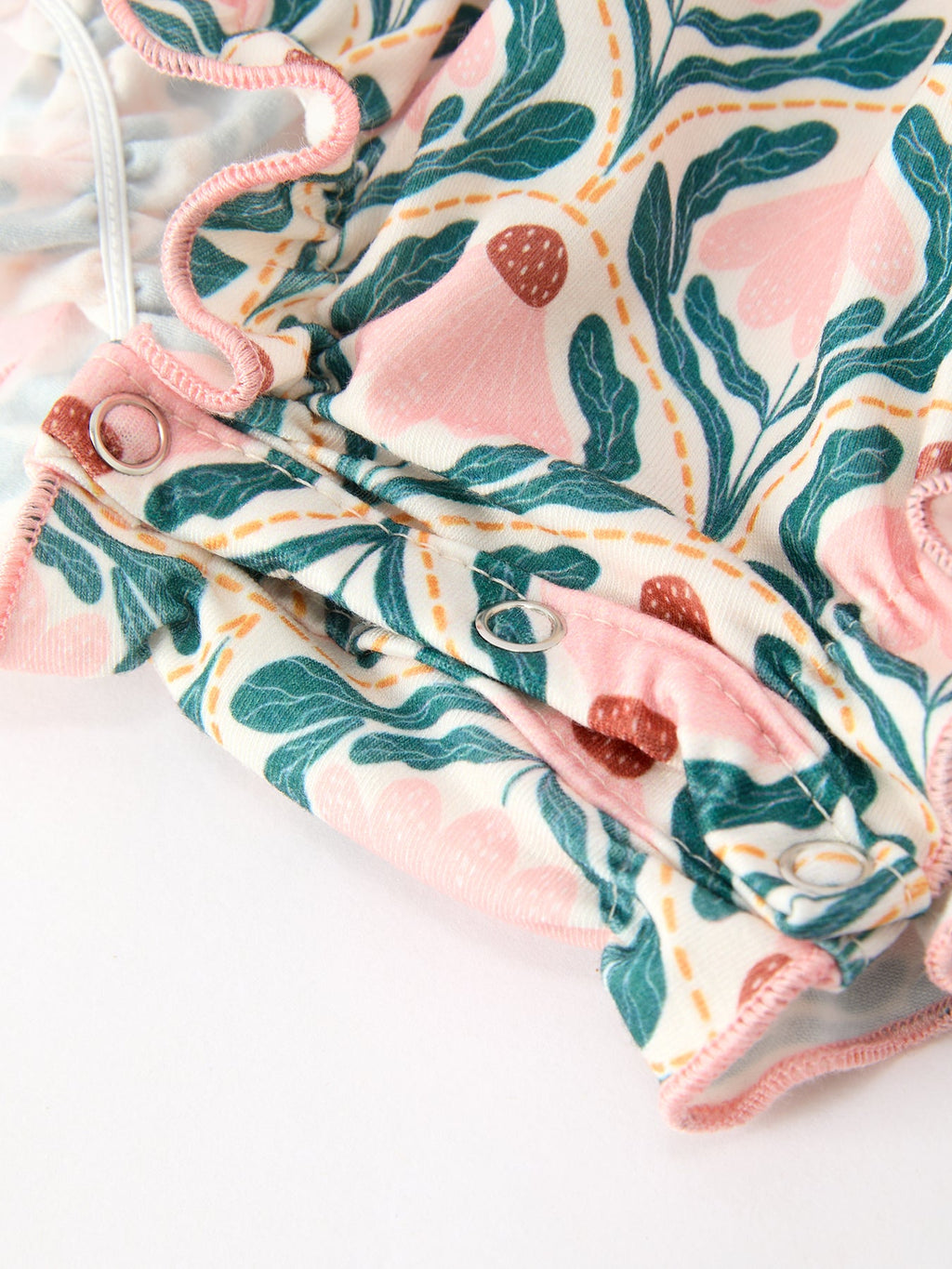 Geometric Floral Baby Romper