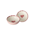 Ceramic Dipping Bowl with Hand-painted Heart - Small - 3.38 oz