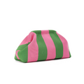 Cabana Clutch in Pink & Green