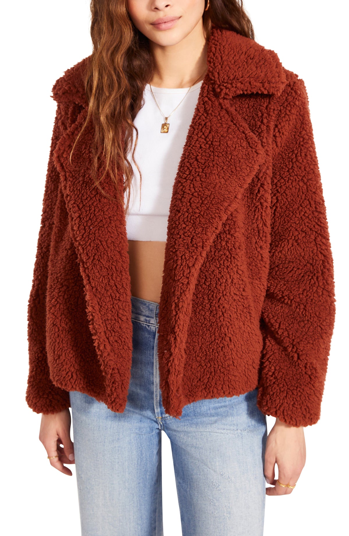 Steve Madden Teddy as She Goes Faux Fur Coat