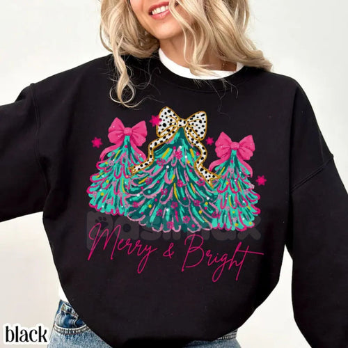 "Merry & Bright" Tree Sweatshirt