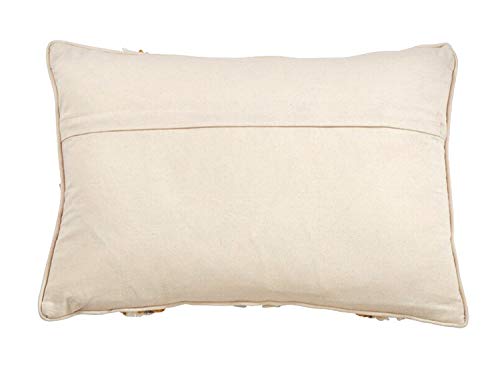 Bohemian Block Print Tufted Throw Pillow
