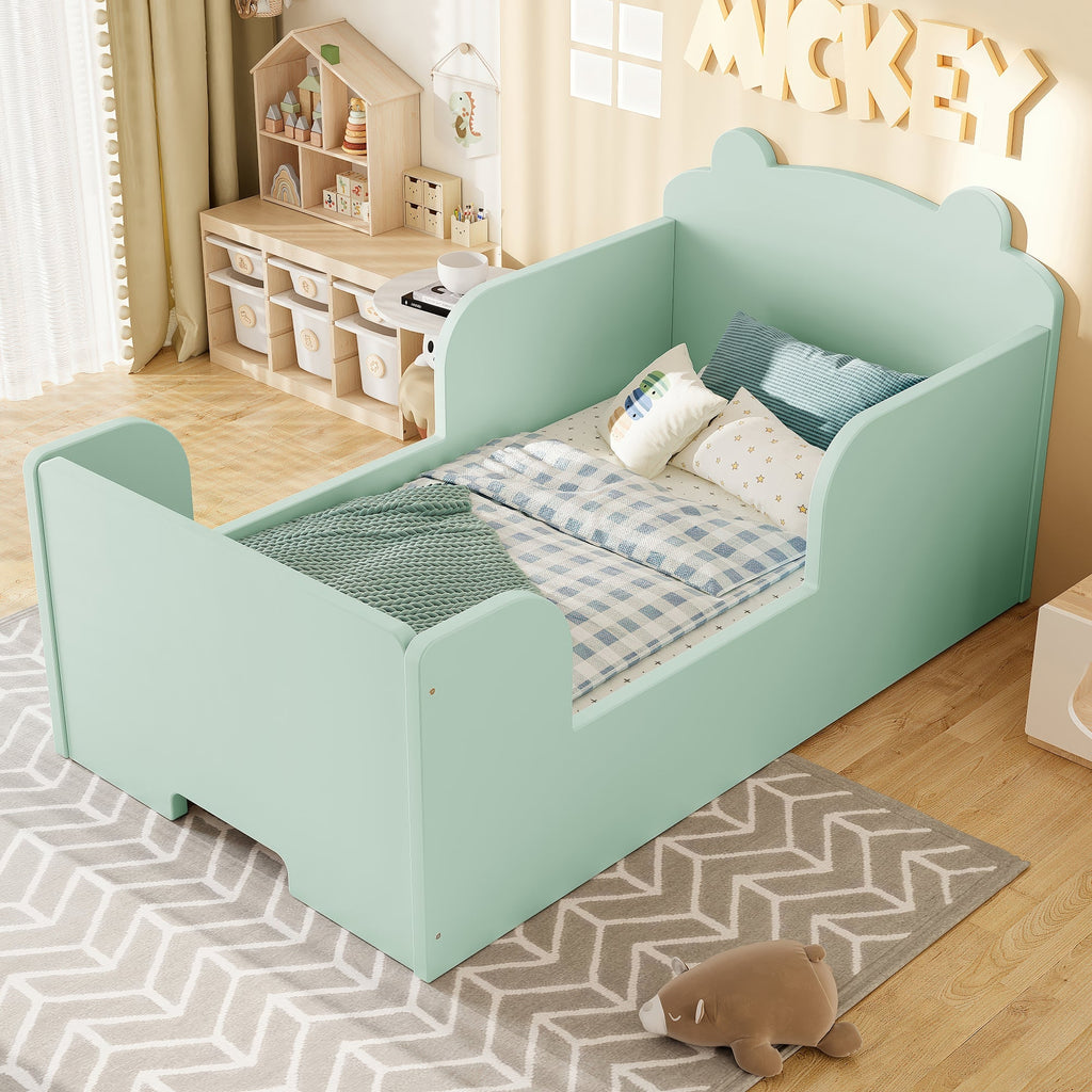 Bear-Shaped Toddler Floor Bed