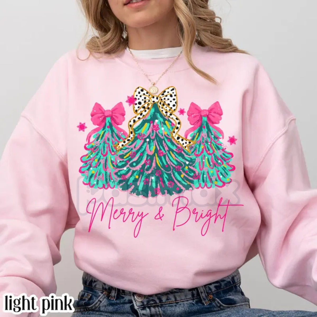 "Merry & Bright" Tree Sweatshirt
