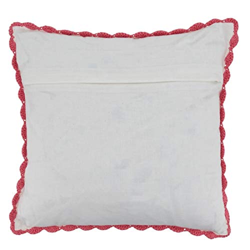 Pastel Crochet Tiles Throw Pillow