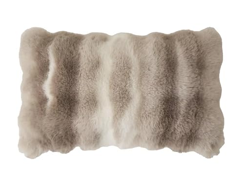 Faux Fur Throw Pillow  – Ivory