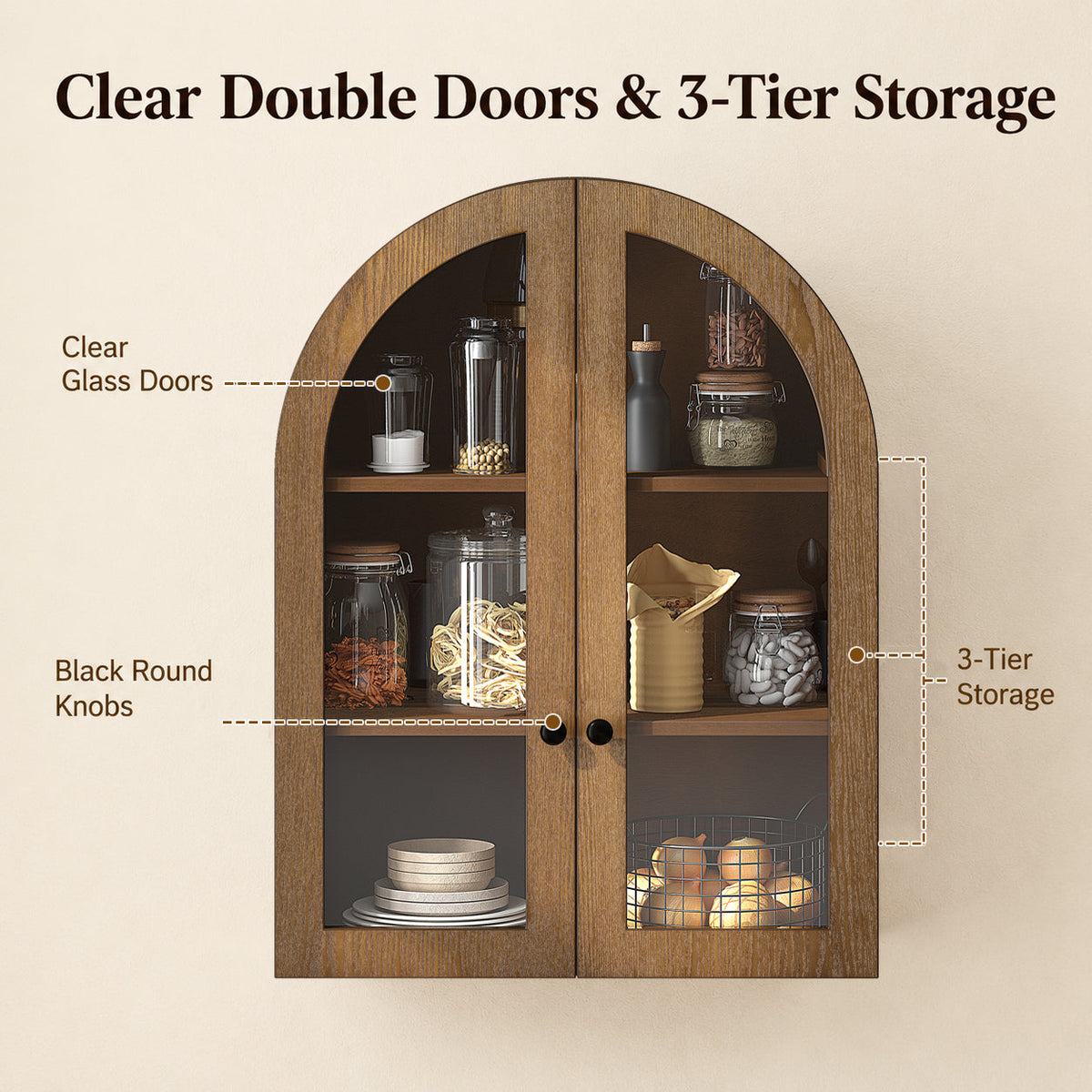 Arched Wall Mounted Cabinet