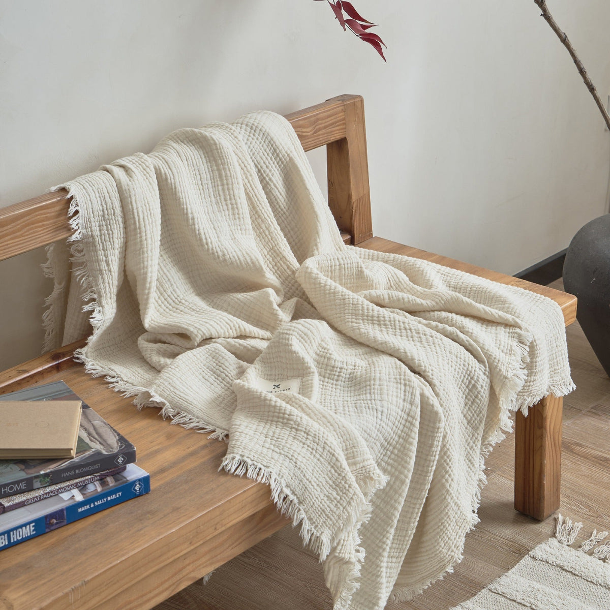 Japanese Four-Layer Muslin Throw Blanket