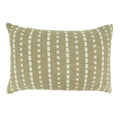 Fennco Styles Stitched Stripe Decorative Throw Pillow Cover 16" W x 24" L - 100% Cotton Woven Modern Rectangular Cushion Case for Home, Couch, Bedroom, Living Room and Office Décor