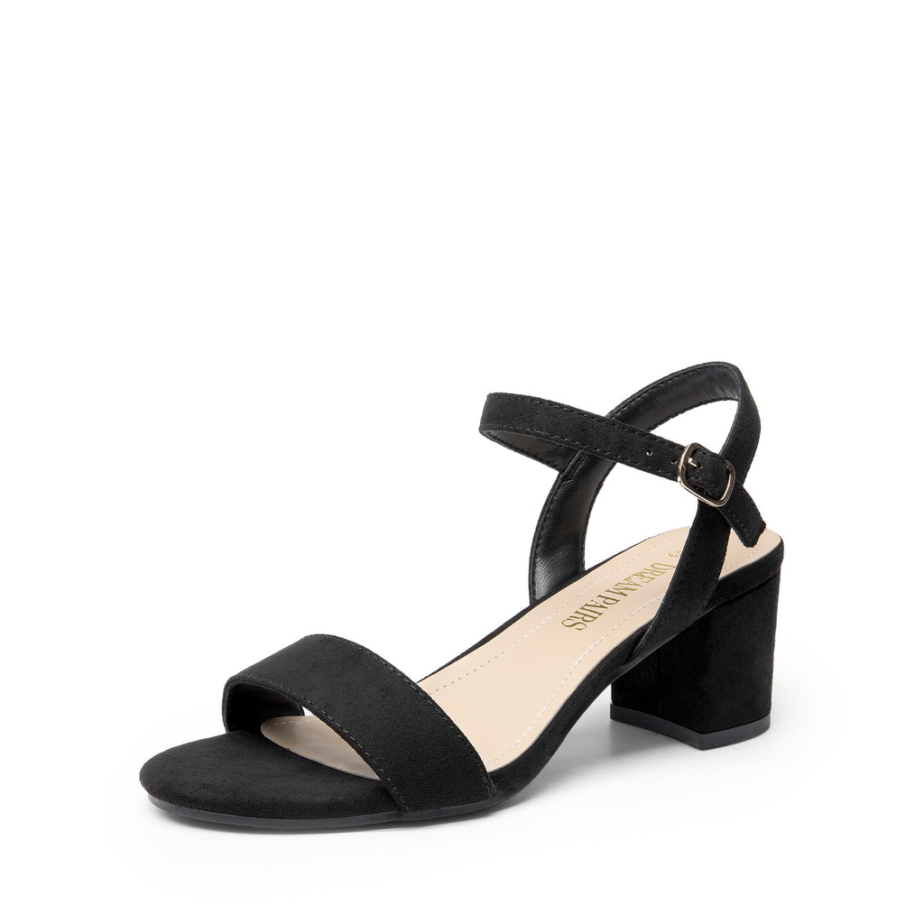 Low Block Heels with Buckle