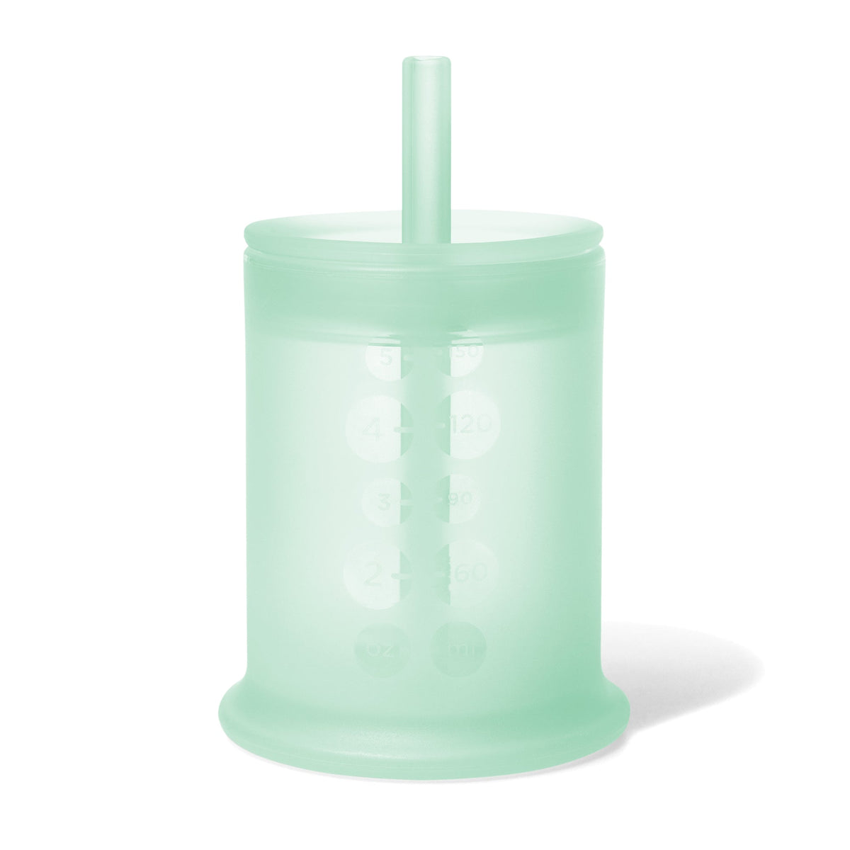 Infant Silicone Training Cup with Straw Lid