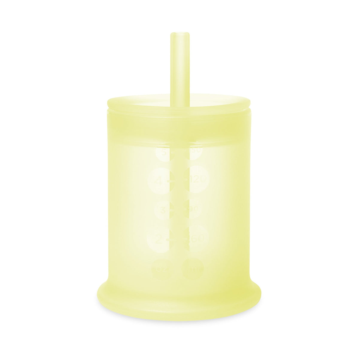 Infant Silicone Training Cup with Straw Lid