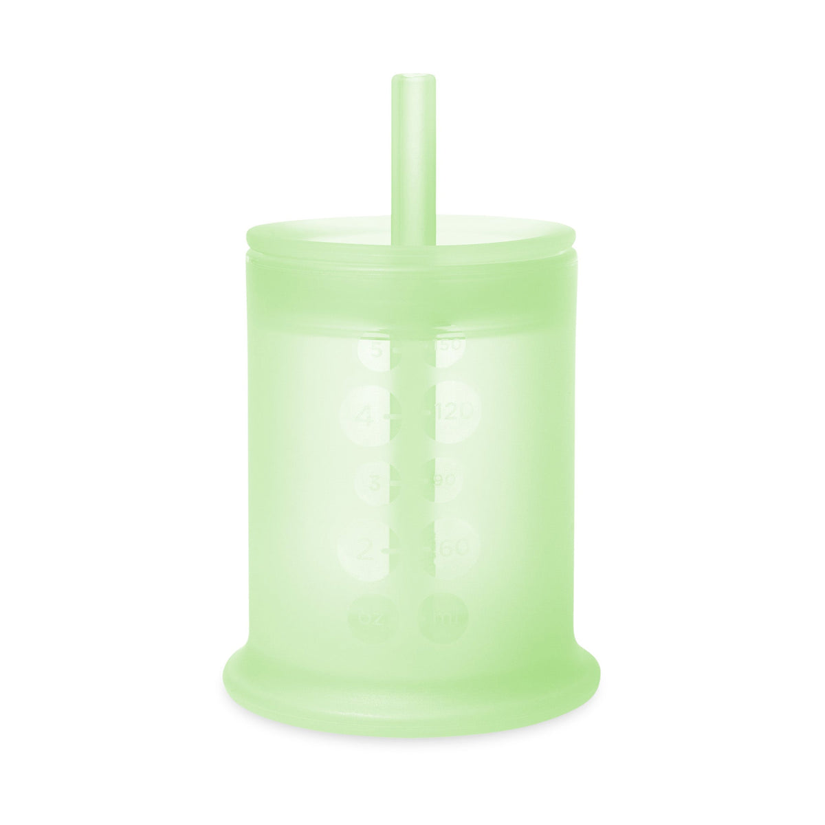 Infant Silicone Training Cup with Straw Lid