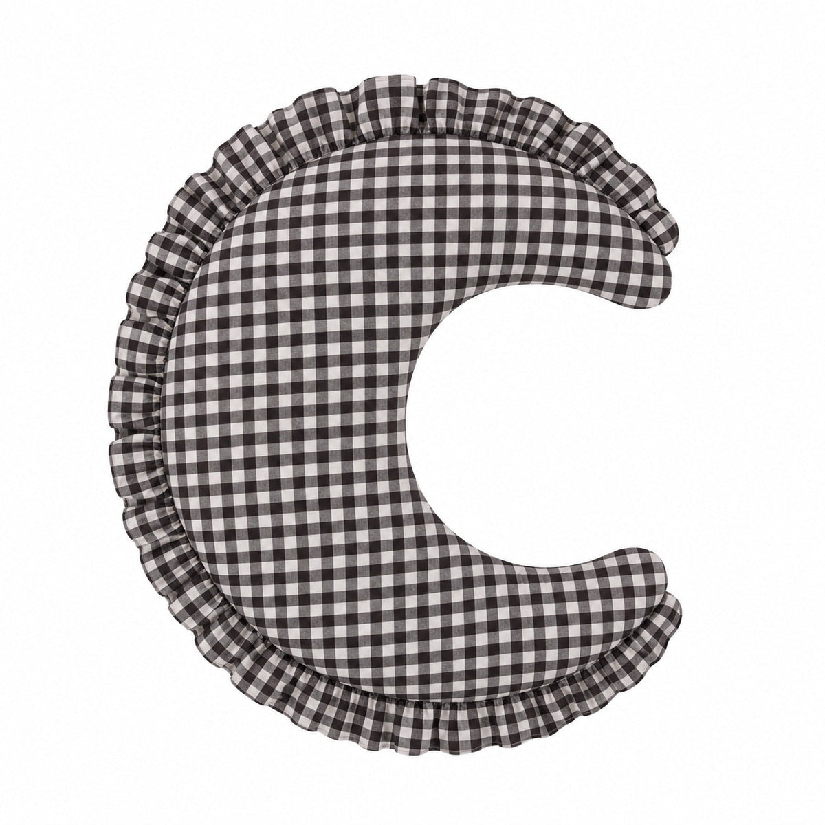 Gingham Feeding New Support Ruffle Nursing Pillow Cover
