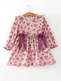 Purple Rose Floral Dress
