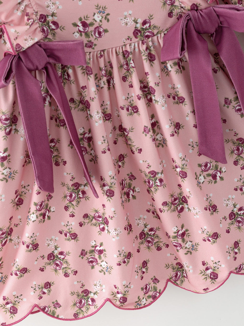 Purple Rose Floral Dress