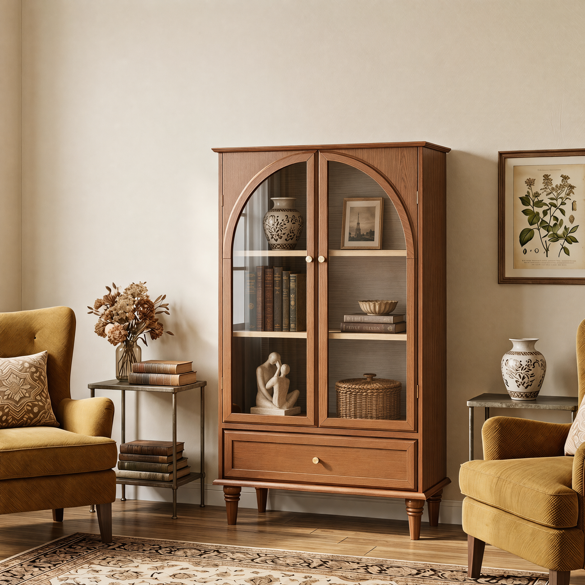 Vintage Accent Cabinet - Antique Glaze