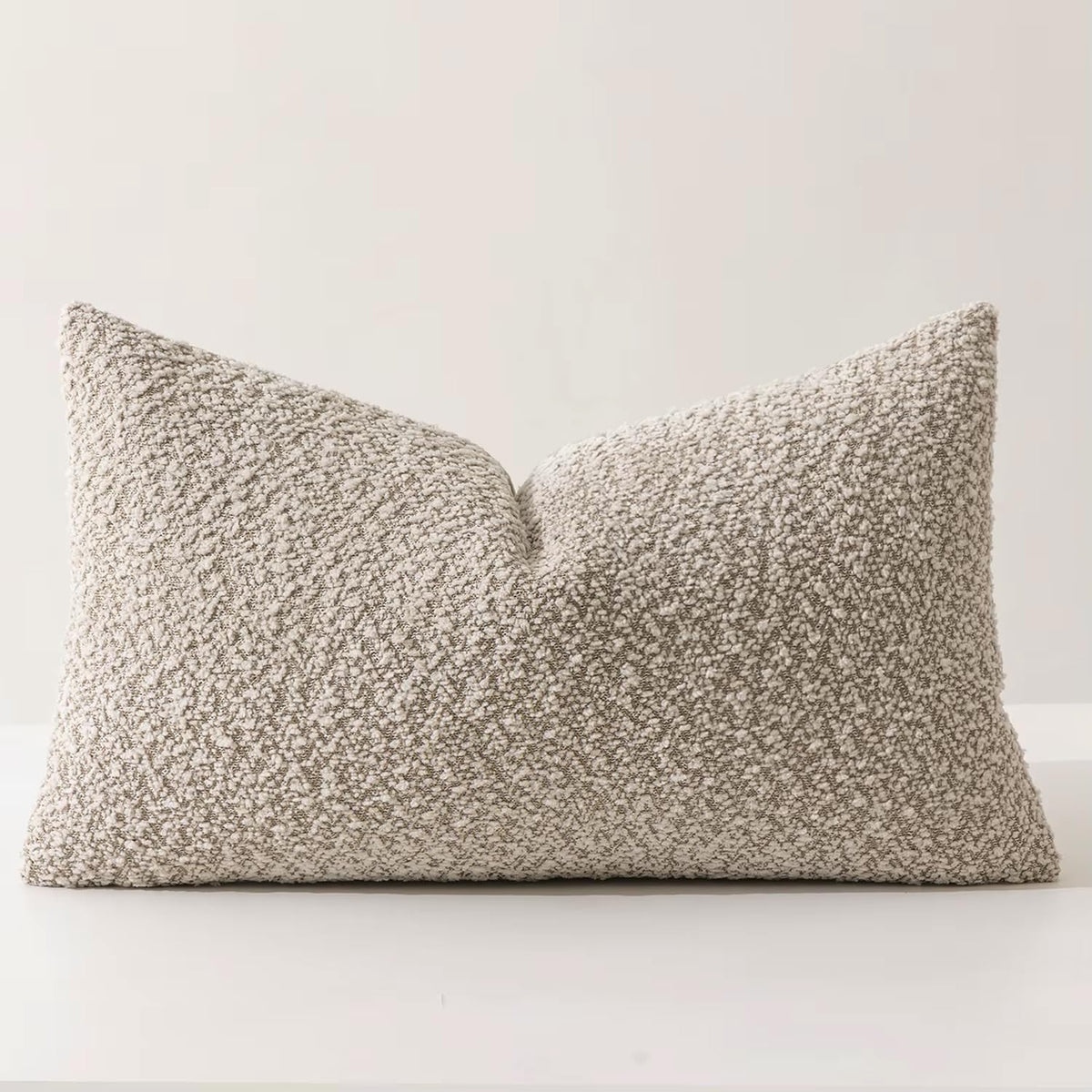 Chenille Bouclé-Style Filled Throw Pillow