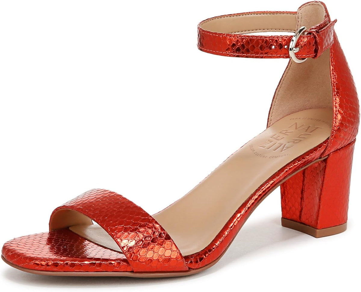 Block Heels with Ankle Strap