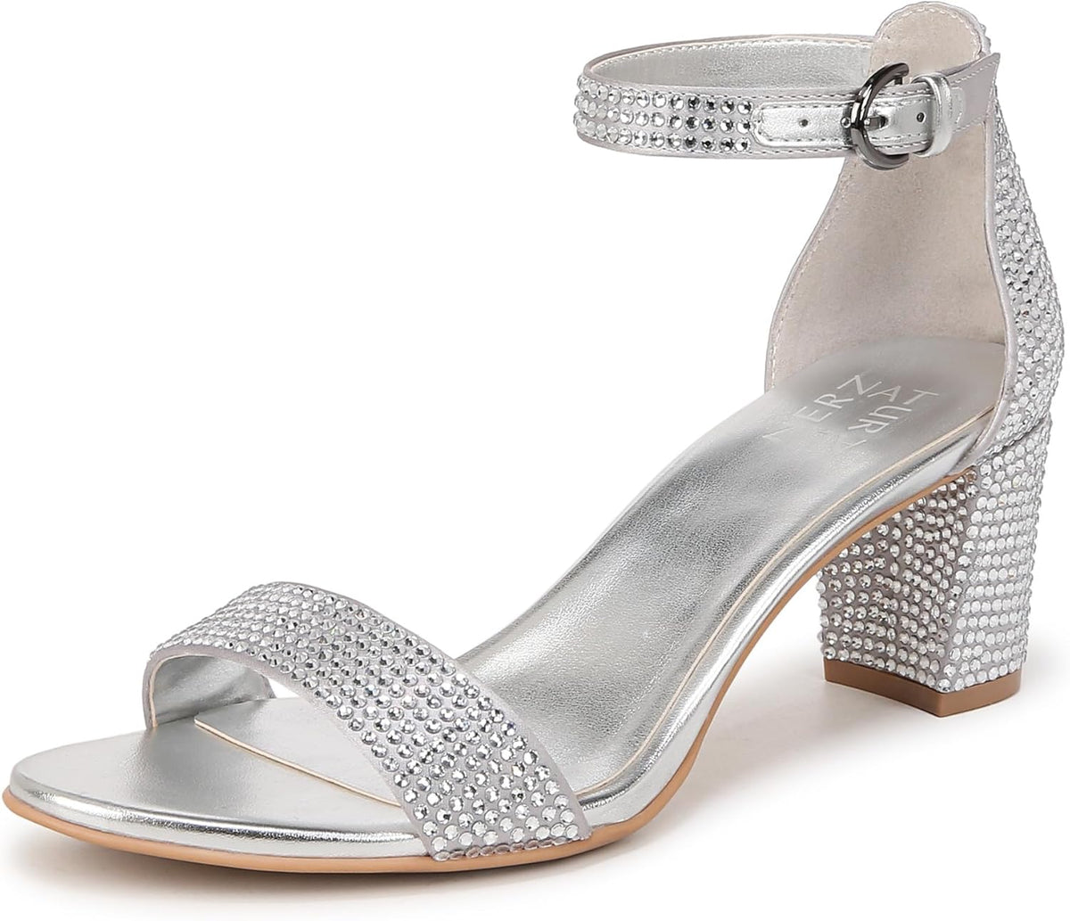 Block Heels with Ankle Strap