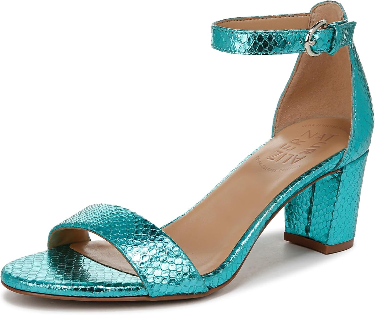 Block Heels with Ankle Strap