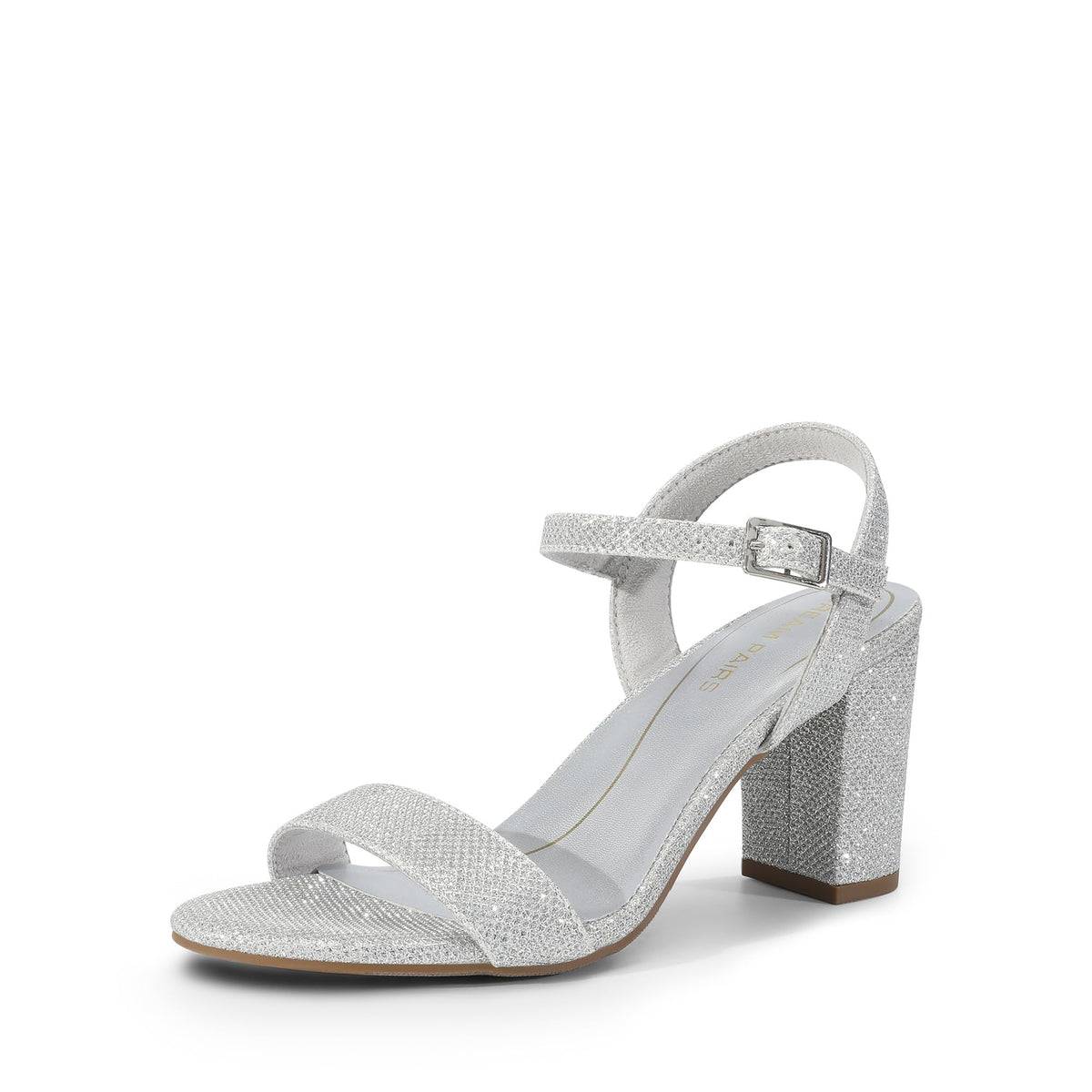 Low Block Heels with Buckle