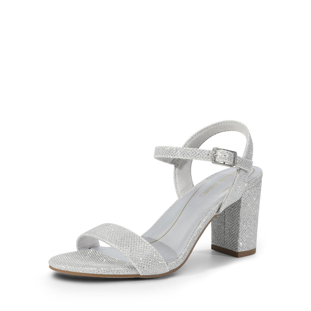 Low Block Heels with Buckle