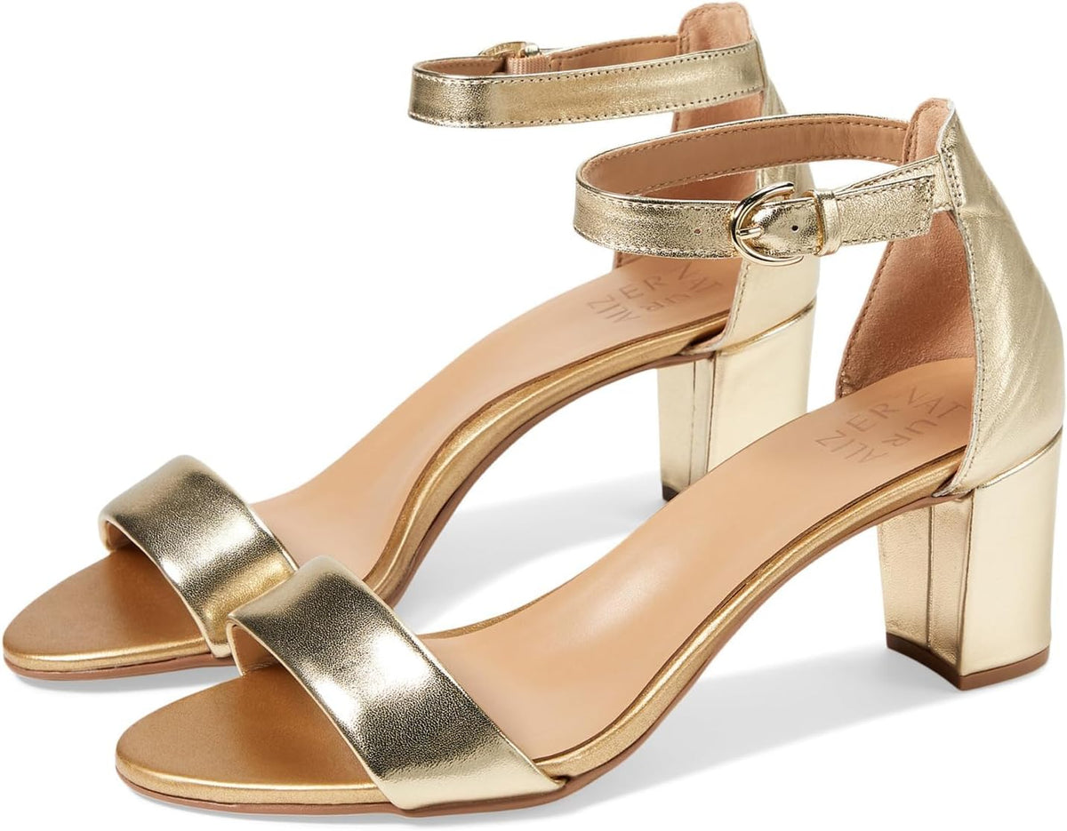 Block Heels with Ankle Strap