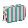 Cabana Stripe Pouch in Green