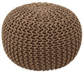 Cotton Classic Braid Pouf Ottoman