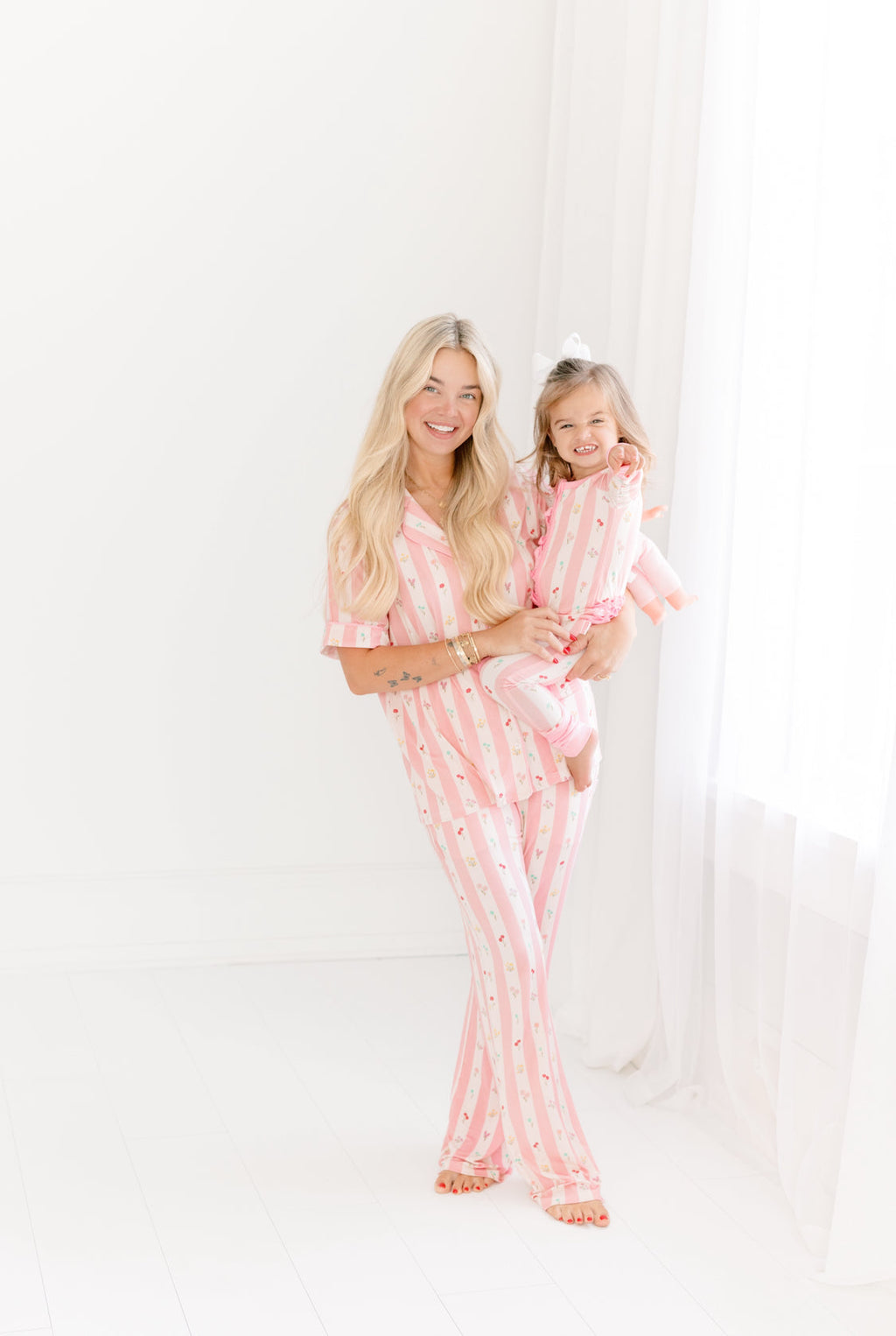 Nora Stripes Woman’s Button Up Pajamas