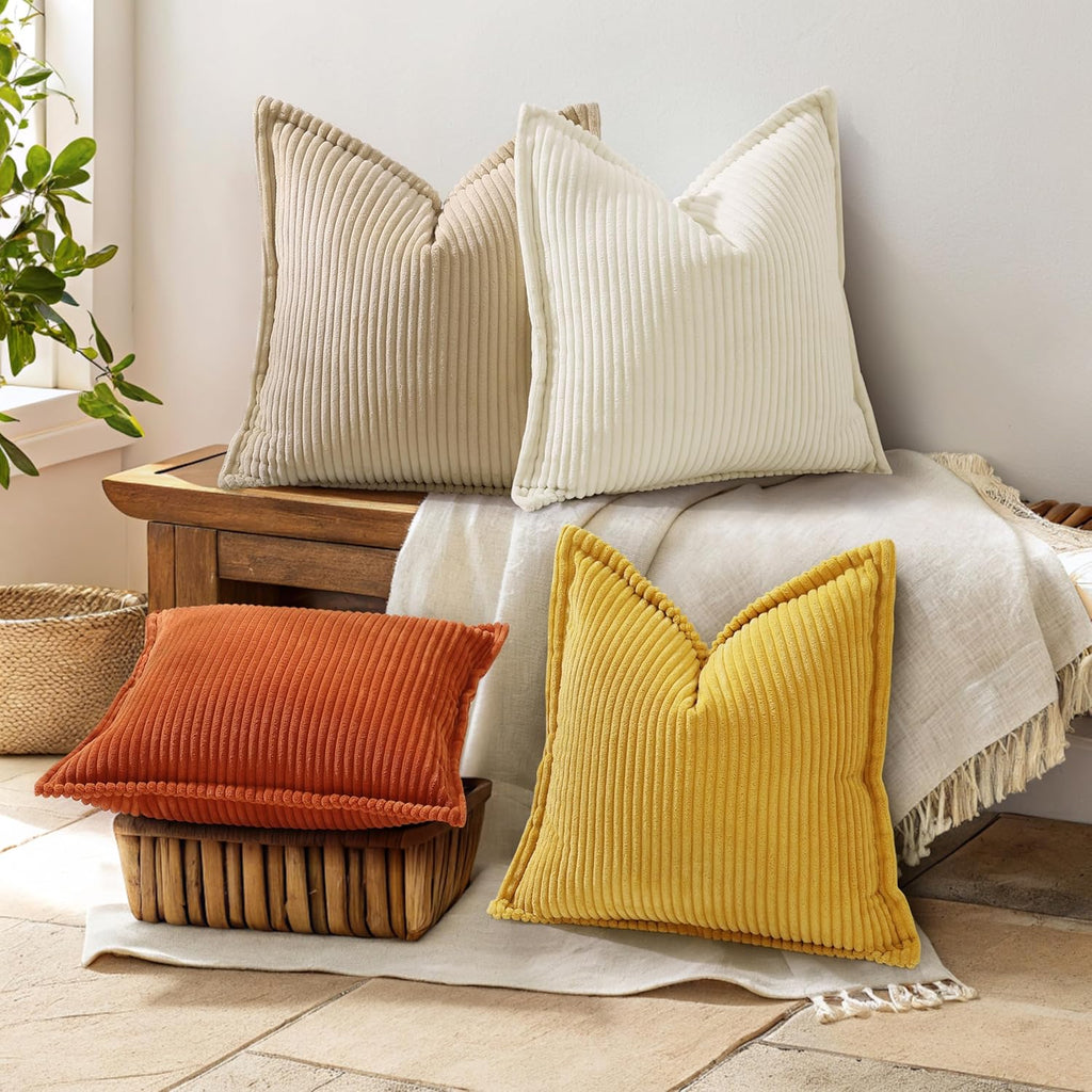 Corduroy Pillow Covers - Set of 2