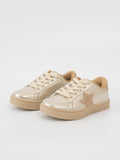 Girls' Sparkle Star Sneaker - Metallic Gold