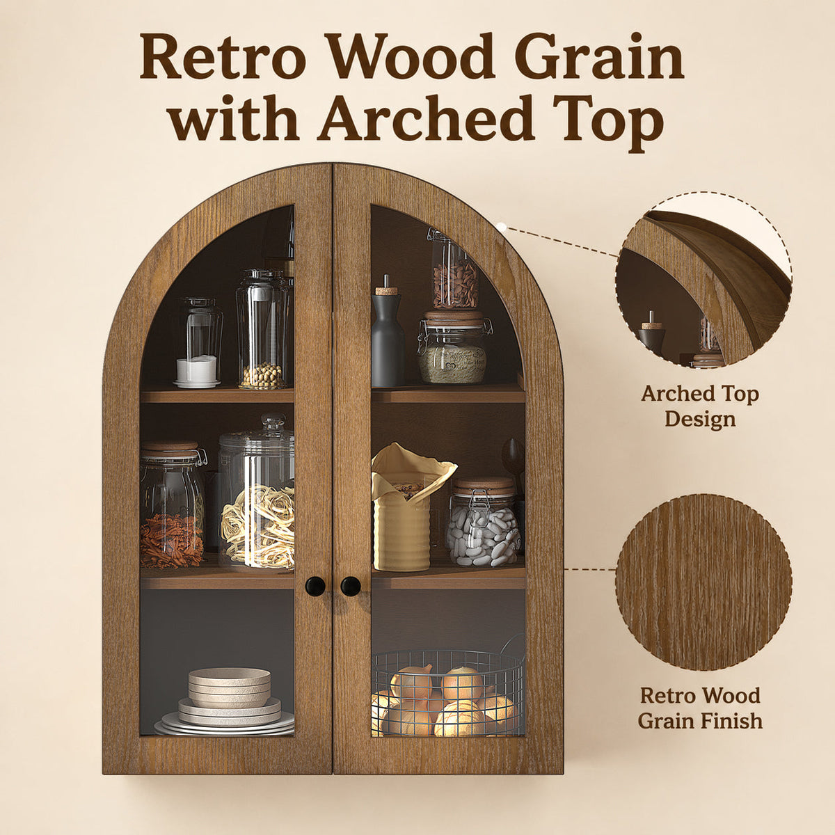 Arched Wall Mounted Cabinet