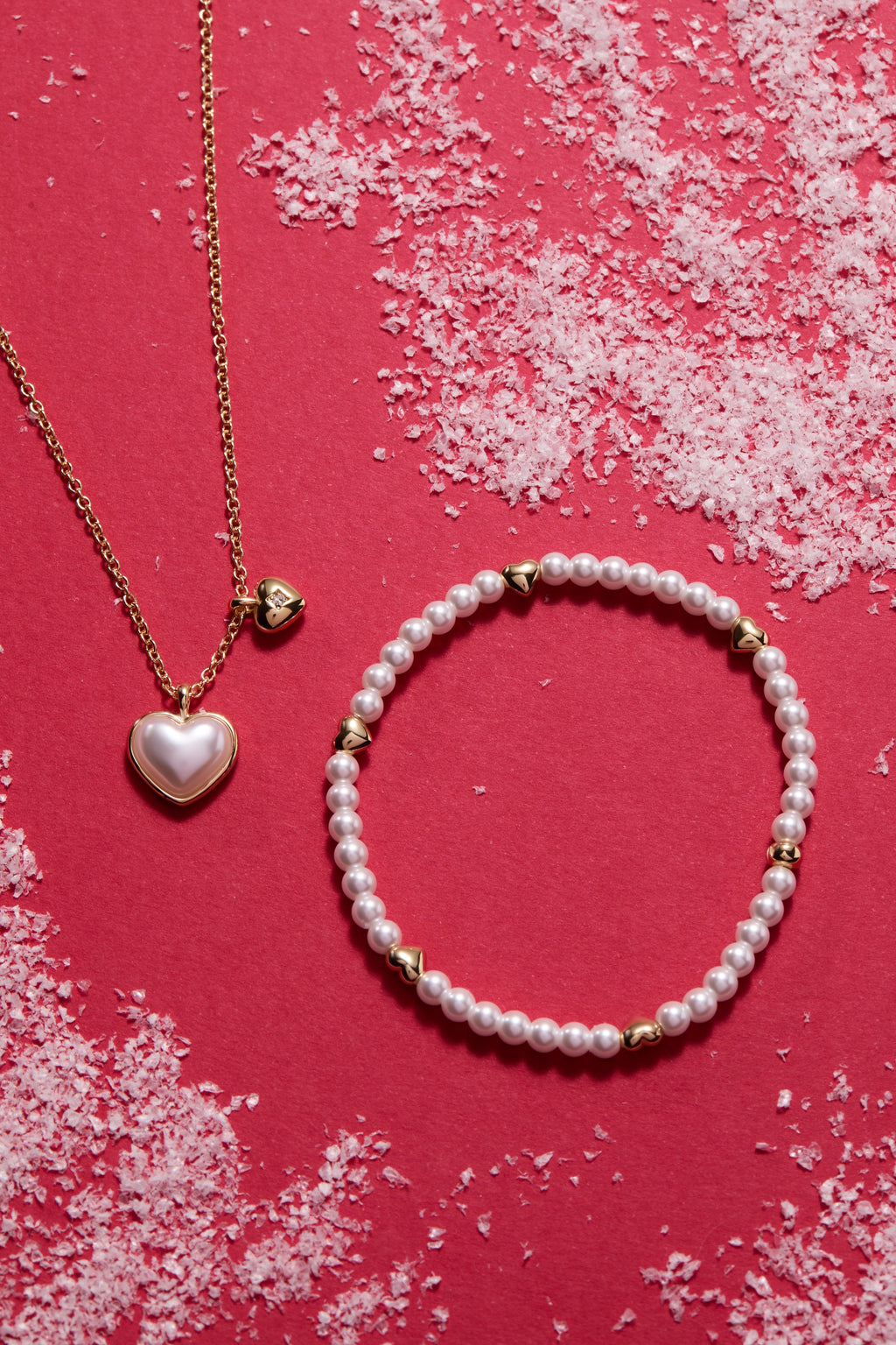 Alex + Ani Heart and Pearl Stretch Bracelet
