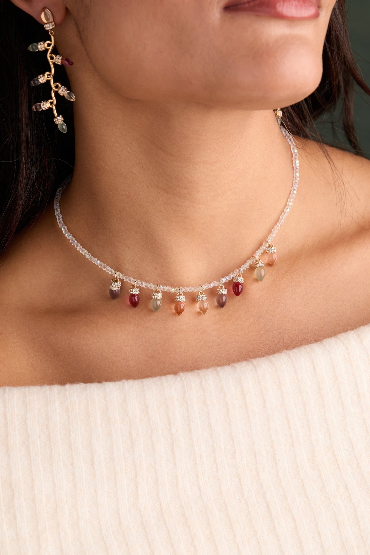 Alex + Ani Christmas Muted Light Bulb Necklace
