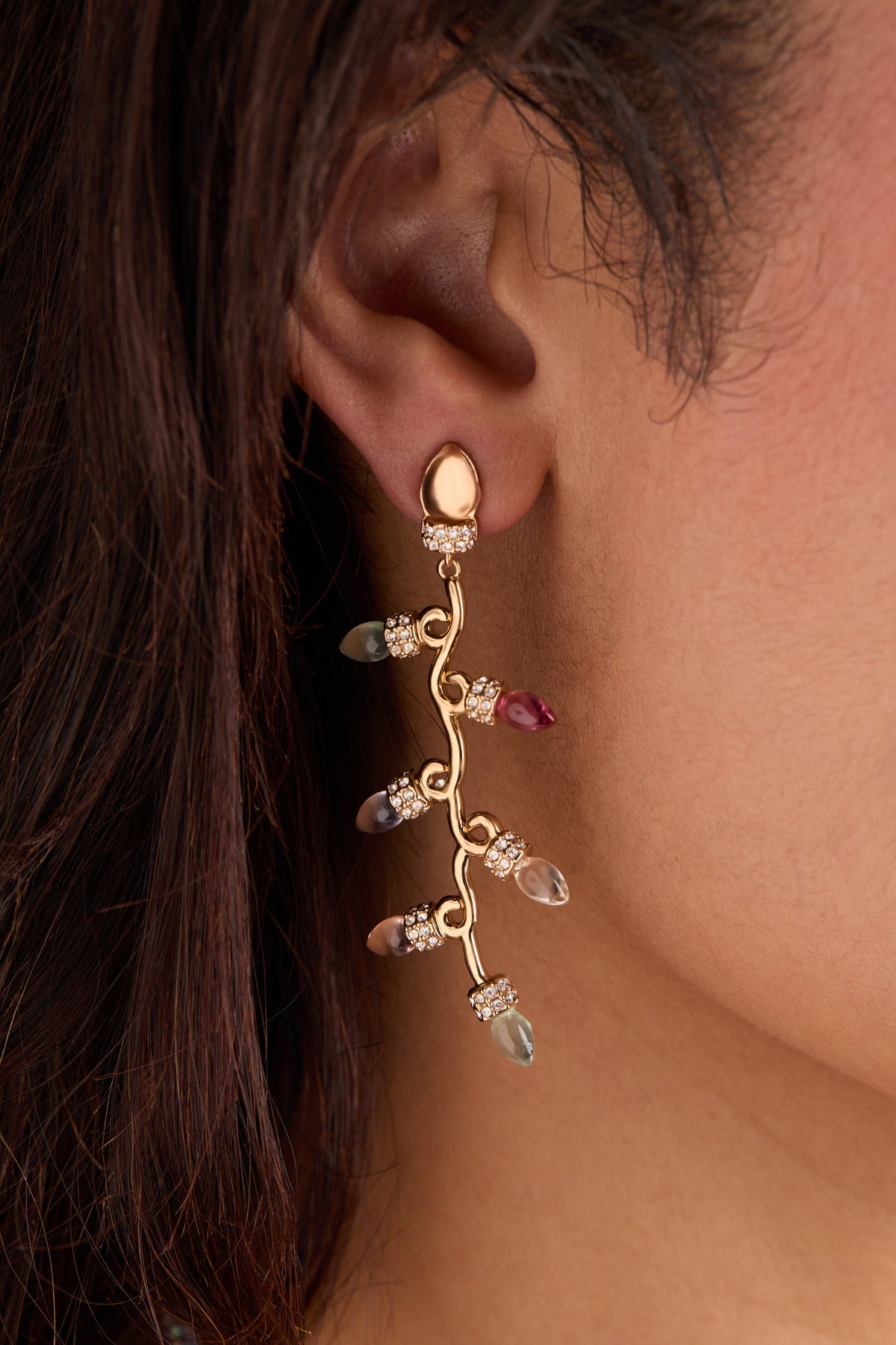 Alex + Ani Christmas Muted Light Bulb Earrings