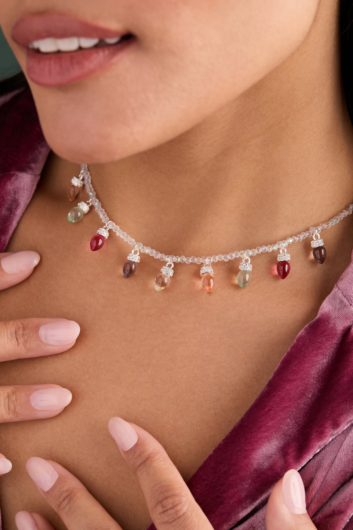 Alex + Ani Christmas Muted Light Bulb Necklace