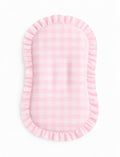 Light Pink Checkered Baby Lounger Cover