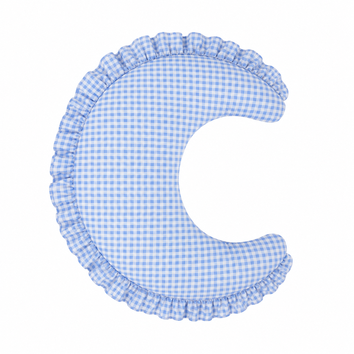 Gingham Feeding New Support Ruffle Nursing Pillow Cover